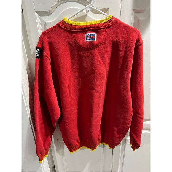 VINTAGE 90S NFL KANSAS CITY CHIEFS LOGO ATHLETIC PROLINE SWEATSHIRT Med - Picture 3 of 9